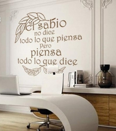 Vinilos Decorativos De Pared Frases N°9  Oferta Un Color