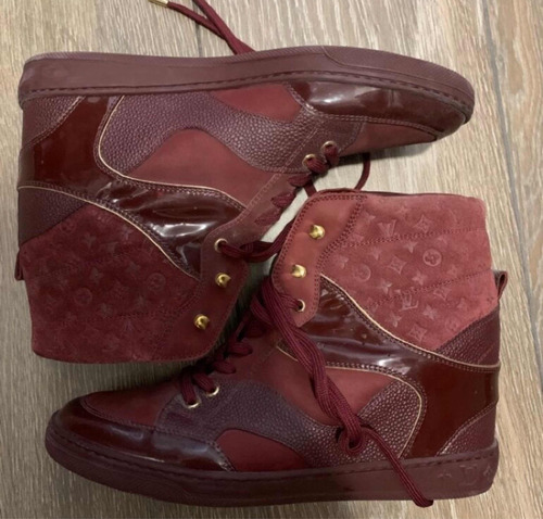 Tenis Louis Vuitton, De Charol Con Detalles En Terciopelo