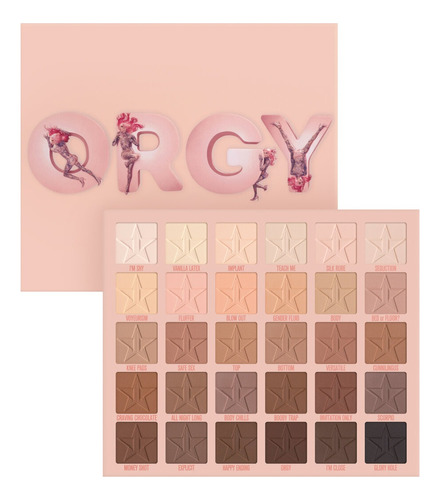 Jeffree Star - Paleta Orgy Con 30 Sombras Nude 