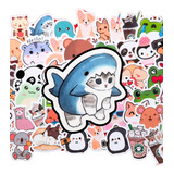 50 Stickers Cute Kawaii Monitos Animales Y Mas Personalizado