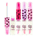3 Lip Gloss Duo Glitter Effect Cs3672 Kit Pink 21 Atacado
