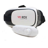 Óculos Vr Box 2.0 Realidade Virtual + Controle Cardboard 3d