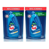 Kit 2 Algicida Manutenção Previne Algas Água Verde Hth Refil