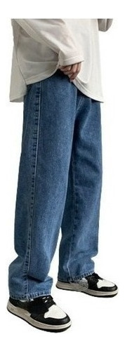 Jeans Anchos Suetos De Moda For Hombre