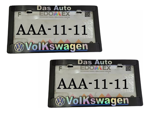 Par Porta Placas Go Further Vw Jetta A3 1991