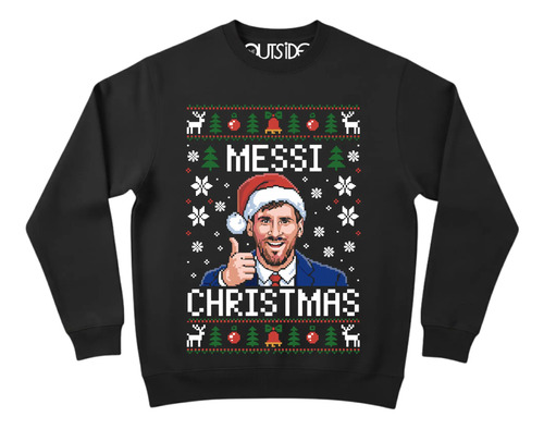 Sudadera Navidad Futbol Messi Christimas Tipo Ugly Sweater