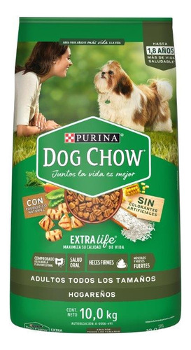 Purina® Dog Chow® Hogareños Croquetas Perro Adulto 10kg Sin