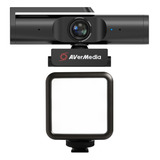 Avermedia Pwl 4k Ultra Hd Usb Webcam Con Luz Rgb, Para Ju