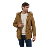 Campera Peter Idrogeno Camel Hombre Parka Con Capucha