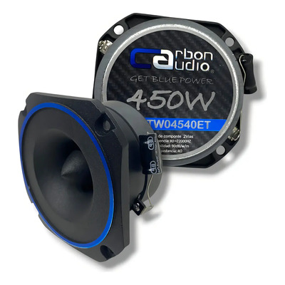 Carbon Audio Entry CA-TW045540ET Tweeters Tipo Bala 450w Open Show Color Negro | Envío gratis