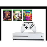 Console De Videogames Microsoft Xbox One S 500gb Pack Mega Kids 3 Jogos.