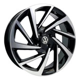 Rodas Polo Voyage Gol Aro 14 4x100 (jogo)+bicos Cor Preto Com Diamantado