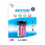 Bateria Pila Recargable 9v Beston Original 800mah Cuadrada