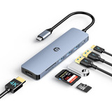 Totu Hub Usb C 7 En 1 Con Hdmi 4k, Adaptador Usb C Multipuer