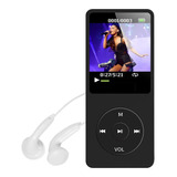 Leitor Mp3 Player Portátil Músicas Suporta 64gb Radio + Fone