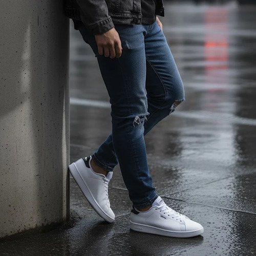 Tenis Caballero adidas Urban Court Ie0927 Simipiel Blanco | Envío gratis