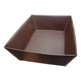 Panera Cuenco Rectangular Oblicua- Ecocuero- Grande 26x21 Cm