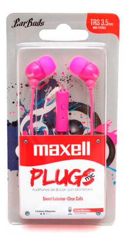 Auriculares Maxell Plugs In-mic Stereo Con Microfono