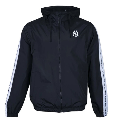 Jaqueta Corta Vento New Era Plus Size Ny Yankees - Preto