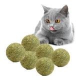 Catnip X6 Bola Para Gatos Juguete Hierba Gatera Juego Gato