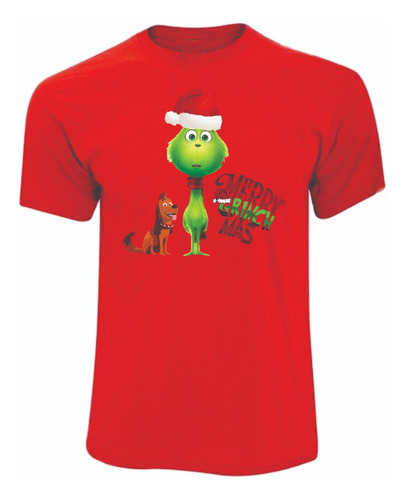 Camisetas Navideñas Navidad El Grinch Y Max Merry Christmas