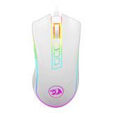 Mouse Gamer Redragon King Cobra 2 Lunar White Com Fio Rgb 