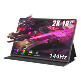 Motyeowe Monitor Portátil 2k 144hz De 18 Pulgadas, X Qhd 1.