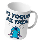 Taza Cerámica Stitch No Toques Mi Taza Inestampable