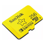 Tarjeta Sandisk 256gb Micro Sdxc Nintendo Switch 100mb/s 4k