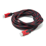 Cable Hdmi 5 Metros V1.4 Full Hd Mallado 2 Filtros 3d Led Tv