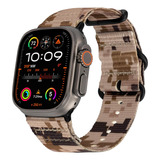 Malla Carter Naylon Para Apple Watch 44mm/42mm Desert Stealt