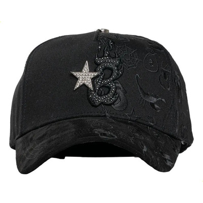 Gorra Barbas Hats B Star Graffiti Edición 1:1 Color Negro Talla Un | Envío gratis