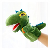 Desenho Animado Dinosaur Plush Soft Hand Puppet Parent Child