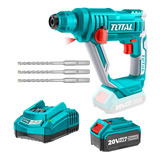 Rotomartillo 20v Total Kit + Cargador + Batería 4amp 1 Mhz Color Turquesa