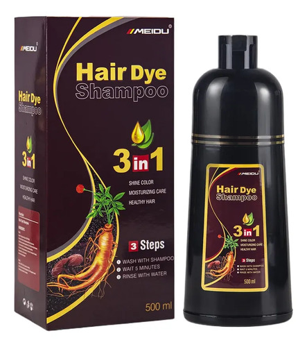 Para Champús De Tinte De Cabello Instantáneo De 500 Ml /