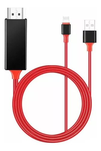 Cable Lightning Hdmi Tv iPad iPod iPhone 5 6 7 8 X Adaptador