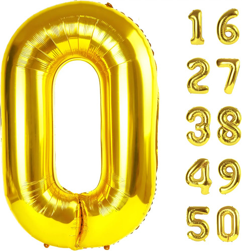 Globos Número Gigante 32ln 81cm Cumpleaños Decoracion Fiesta | Meses sin interés