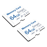 Memory Card 64gb-2pack White Video Surveillance U3 V10