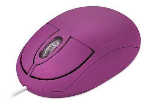 Mouse Optico Usb Classic Box Full Rosa 1200dpi