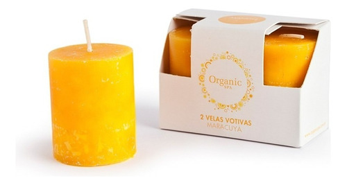 Vela Votiva X 2u. Maracuyá Organic Spa