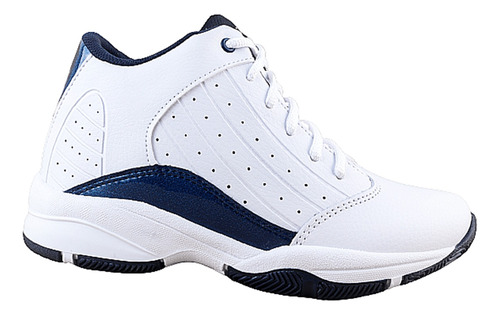 Tenis Bota Cómodo Escolar Skate Basquetbol Blancos 587-bm