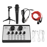 Tarjeta De Sonido Phone Game Bt Broadcasting Mixer Mini Kit