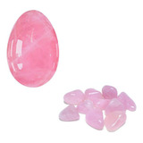 Huevo Yoni En Cuarzo Rosa + Cuarzo Rosa Piedra Natural 20gr