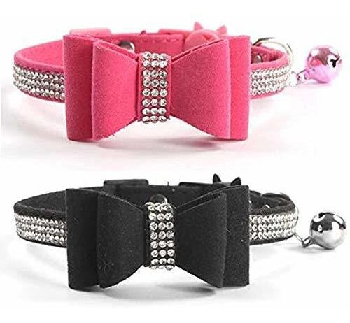 Chukchi - Juego De 2 Collares Para Gatos Con Diamantes Brill