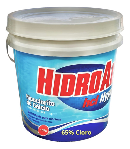 Cloro Granulado Hipoclorito Cálcio 65% 10l Hidroall