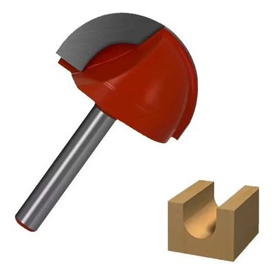 Broca De Fresado Router Cnc Madera Mdf 1\u002F4 Redonda Bola 25mm | Envío gratis
