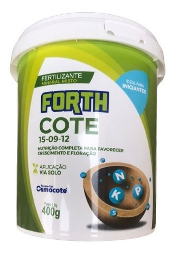 Fertilizante Forth Cote 15-09-12 Osmocote 100% 5 Meses 400gr