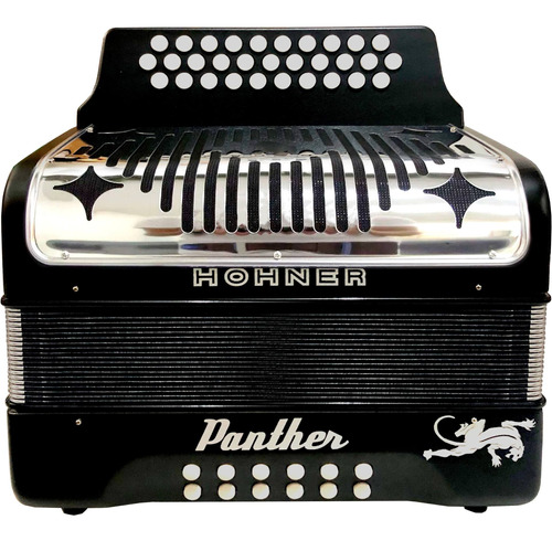 Acordeon Hohner Panther Ii Sol-do-fa Negro Botones A4800