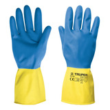 Guantes De Látex Reforzados Para Limpieza, Medianos, Truper 