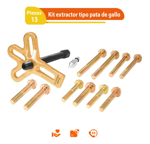 Juego Extractor Tipo Pata De Gallo 13 Piezas Truper 14510